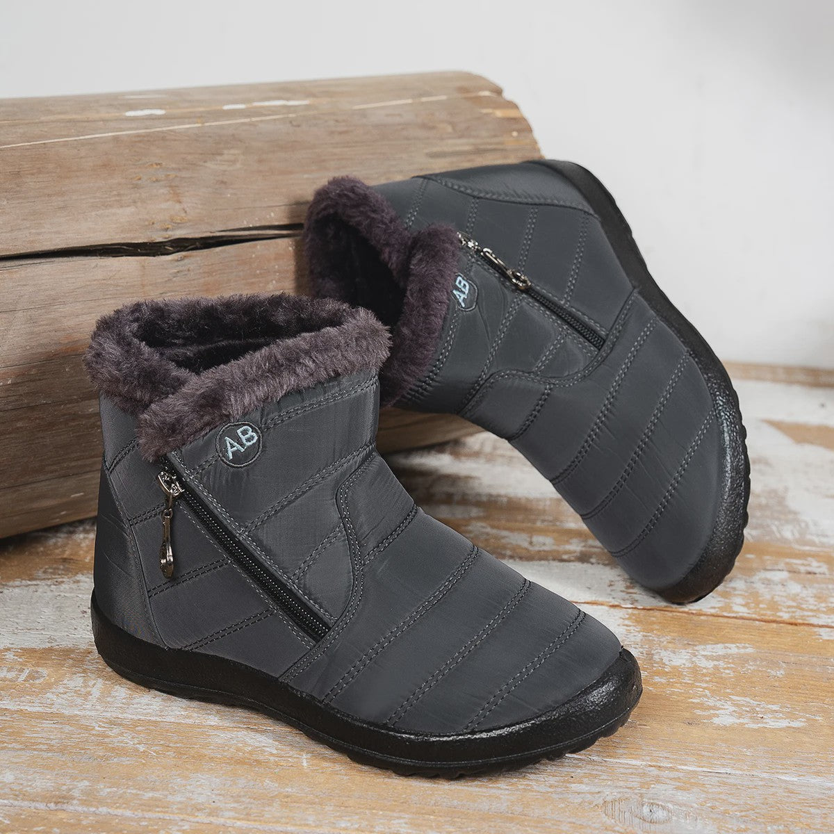 Dames Winter Snowboots: Warme Faux Fur Voering, Waterdicht & Comfortabel voor Koude Dagen