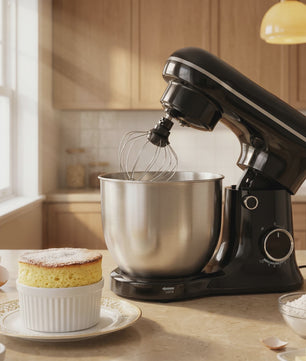 Krachtige 5.2L Keukenmachine 3-in-1: Mixen, Kneden & Kloppen voor Brood, Cake & Meer