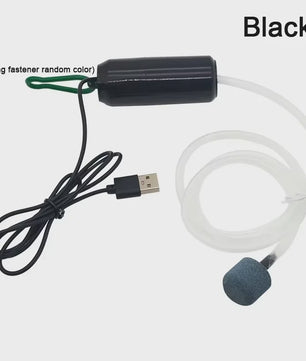 Stille Mini USB Zuurstofpomp voor Aquarium en Vis Kweek - Draagbaar & Compact
