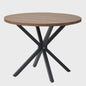 EGOONM Ronde Eettafel / Koffietafel 100cm - Massief Hout & Stalen Frame