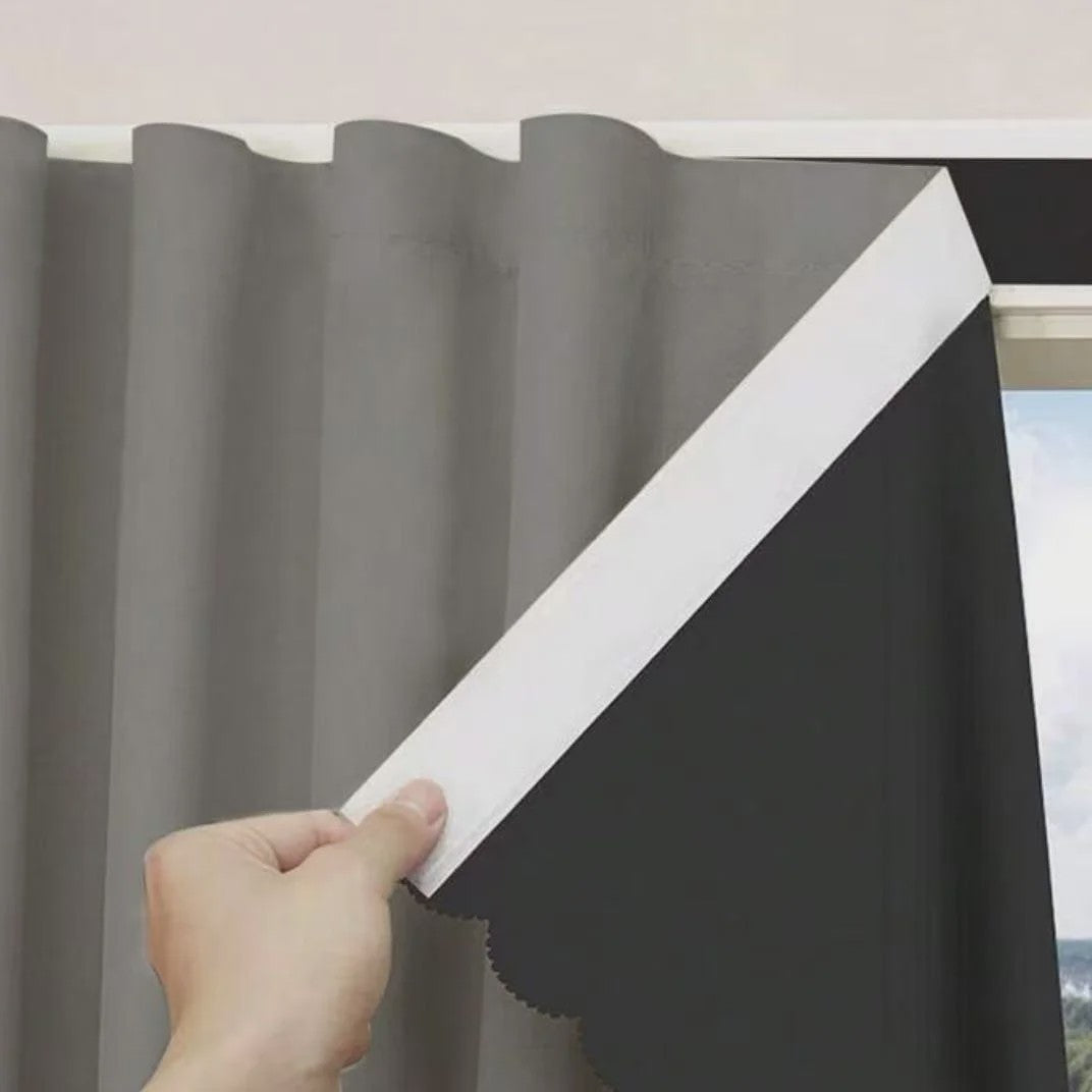 100% Verduisterende Gordijnen - Zelfklevend, Boorvrij - Wit - Sfeervolle Decoratie voor Slaapkamer & Keuken