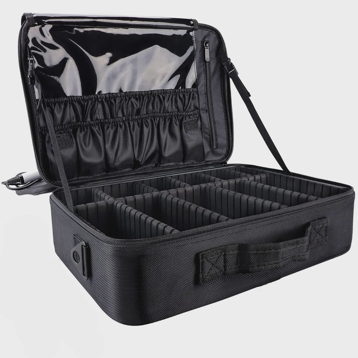 Professionele Make-up Koffer XL met Verstelbare Vakverdeling en Schouderband