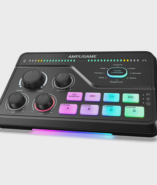 FIFINE SC8 Audio Mixer: RGB, Voice Changer & EQ voor Gaming, Streaming & Podcasts