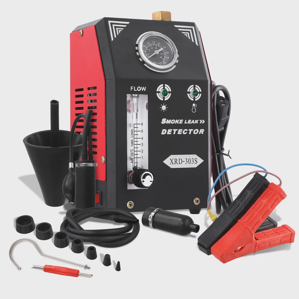 Professionele Rookmachine & Lekdetector voor Auto's - Ingebouwde Pomp, Drukmeter & Flowmeter