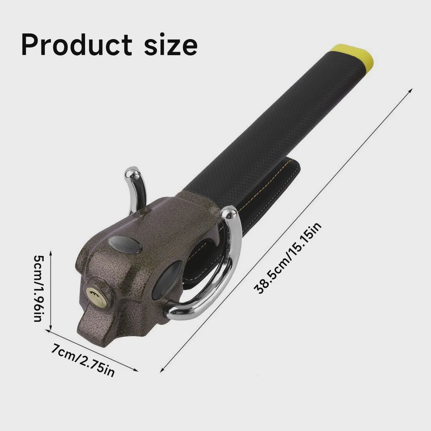 Universeel Aluminium Anti-diefstal Stuurwielslot met Airbag Baffle