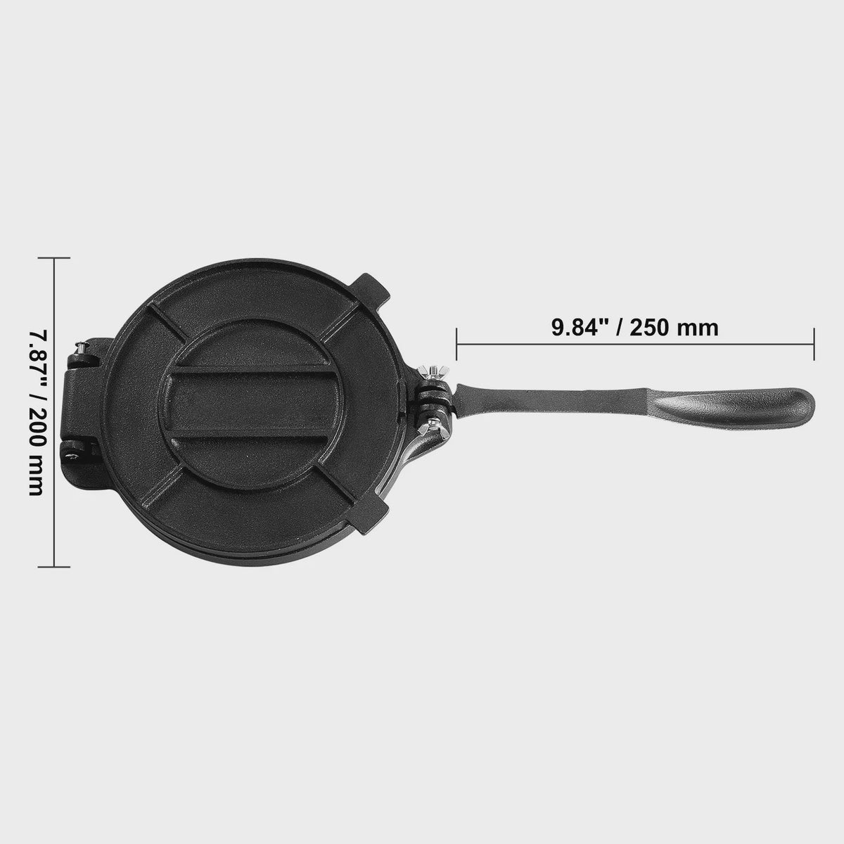 Gietijzeren Tortilla Pers - Heavy Duty Deegmaker voor Bloem Tortilla's
