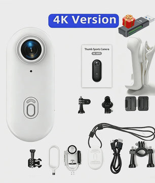 4K Mini Actiecamera met WiFi - POV Bodycam voor Motor, Helm & Sport - H88 model