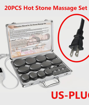 Hot Stone Massage Set met Verwarmer en Temperatuurregeling - Professionele Spa Tool