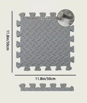 Set van 8 of 16 Antislip Fitness Tegels - Beschermende Vloermatten voor Yoga, Krachttraining & Home Gym