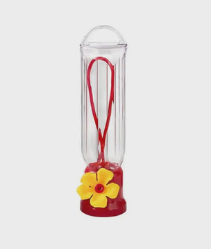 Draagbare Vogel Drinkfles met Ophangdraad - Transparant Plastic Voederbakje voor Tuinvogels