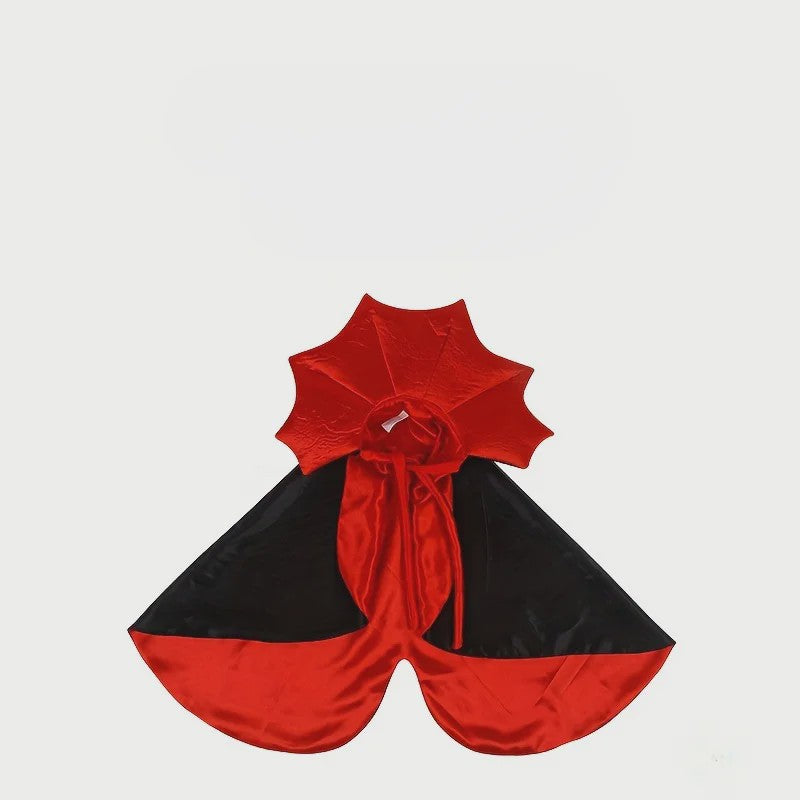 Halloween Vampier Cape & Hoed Set voor Katten - Feestelijke Verkleedkostuum