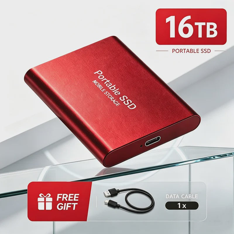 Snelle Externe SSD 1TB/2TB USB 3.1 - Compacte Mobiele Opslag voor PC & Mac