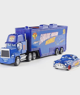 Cars Lightning McQueen Container Vrachtwagen Speelgoed - Alloy Diecast Model