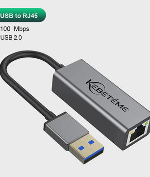 Snelle 1000Mbps USB 3.0 Ethernet Adapter - RJ45 LAN voor PC, MacBook & meer