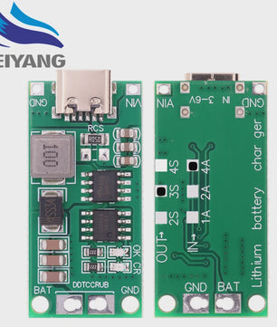 Lithium Batterij Lader 2S-4S | Type-C Boost Step-up | 7.4V-16.8V Li-ion Lipo