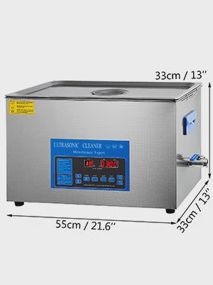 22L Digitale Ultrasone Reiniger met Verwarming en Dubbele Frequentie (28/40kHz)