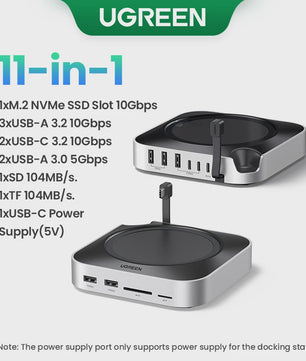 UGREEN Docking Station & M.2 NVMe SSD Enclosure voor Mac Mini M4