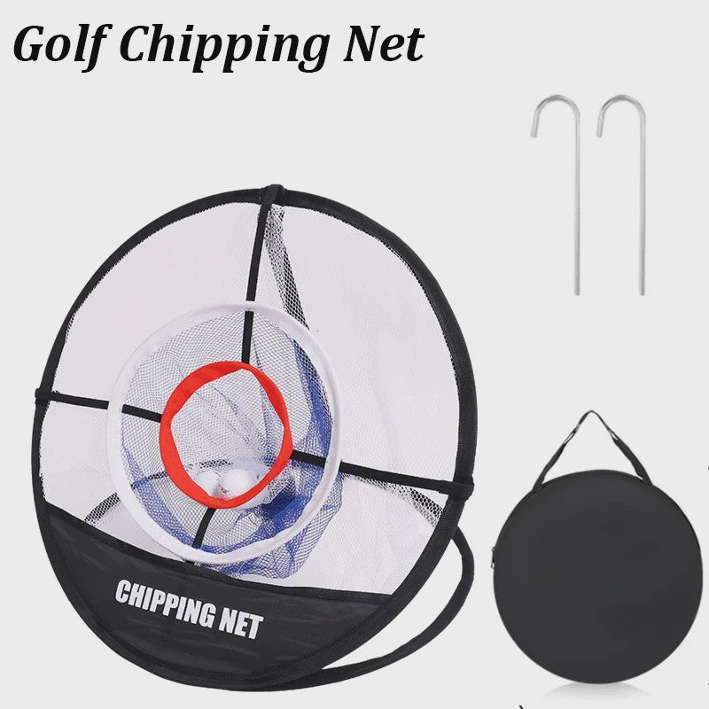 Pop-Up Golf Chipping Net met Oefenmat - Draagbaar & Opvouwbaar voor Perfecte Swing Oefening
