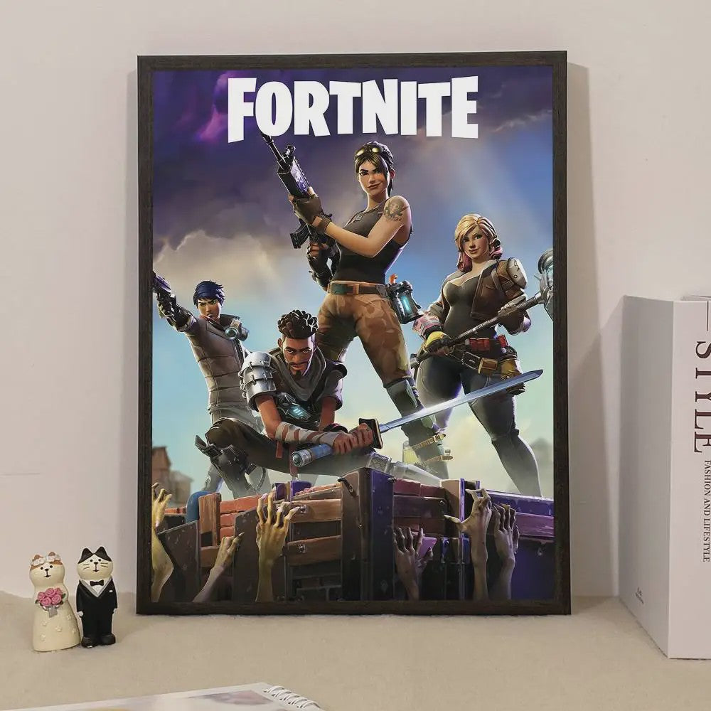 Fortnite Game Poster - Decoratieve Muurkunst voor Fans