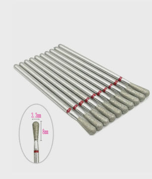 10x Diamant Freesbits Set - 2.35mm Schacht voor Tandheelkunde & Nagelstyling