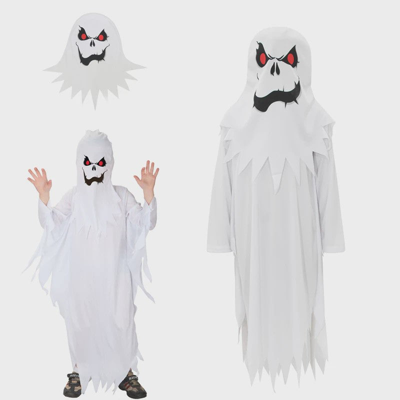 Spook Kostuum Kinderen - Eng Spook Halloween Verkleedpak met Masker