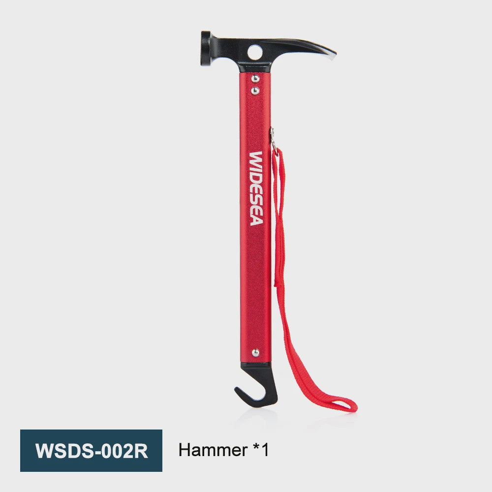 Widesea Aluminium Hamer - Sterk, Lichtgewicht & Multifunctioneel voor Kamperen en Outdoor
