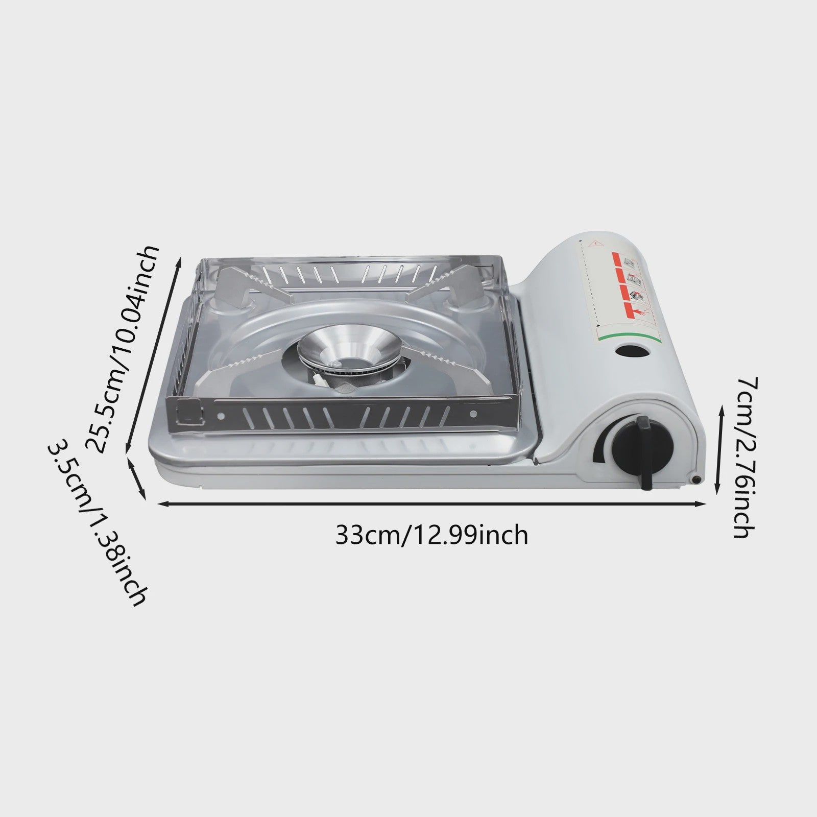 Draagbare Gasbrander 3500W - Compacte Camping Kooktoestel voor Buiten BBQ & Noodgevallen