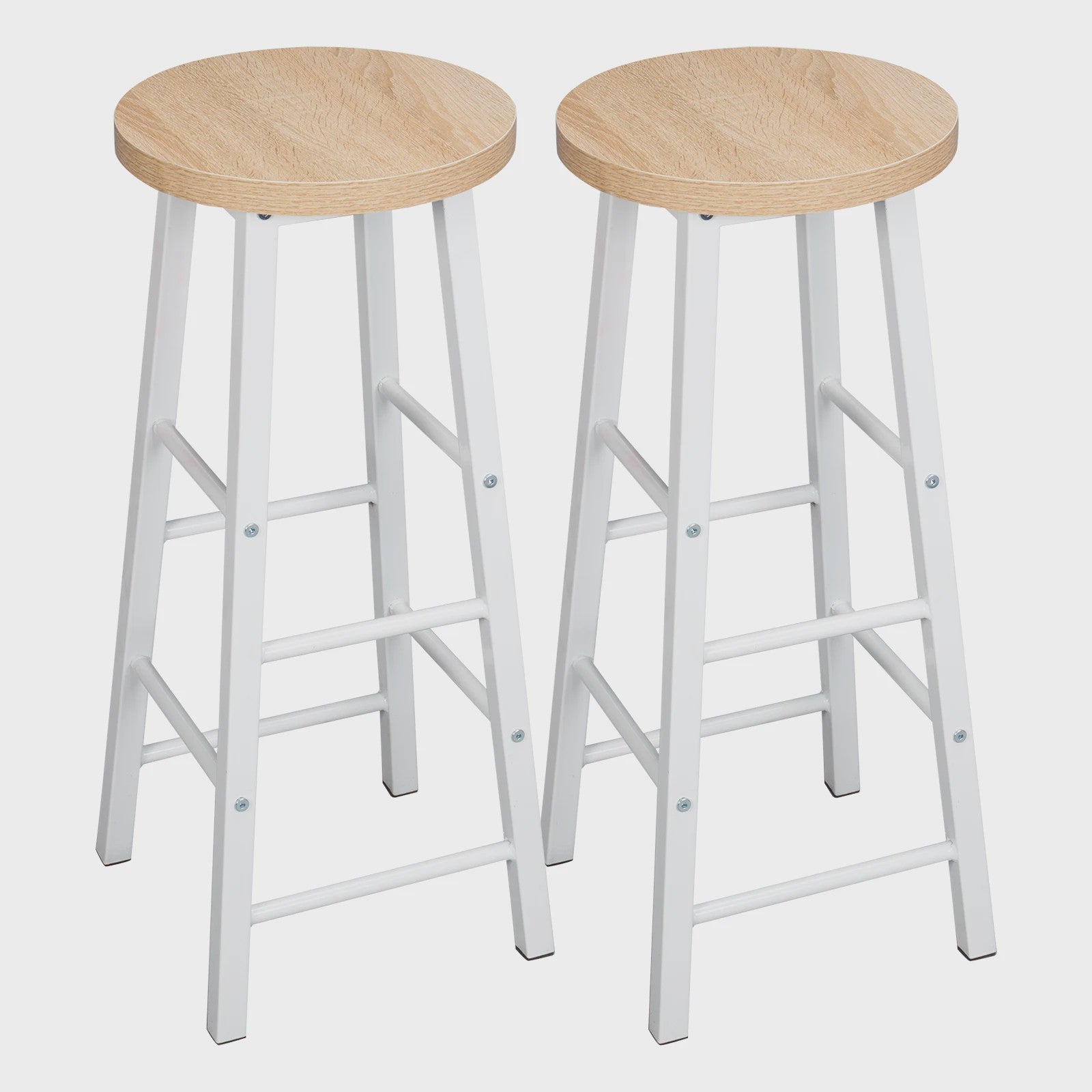 Set van 2 Hoge Barkrukken - Stabiel & Duurzaam - Bistro & Keuken