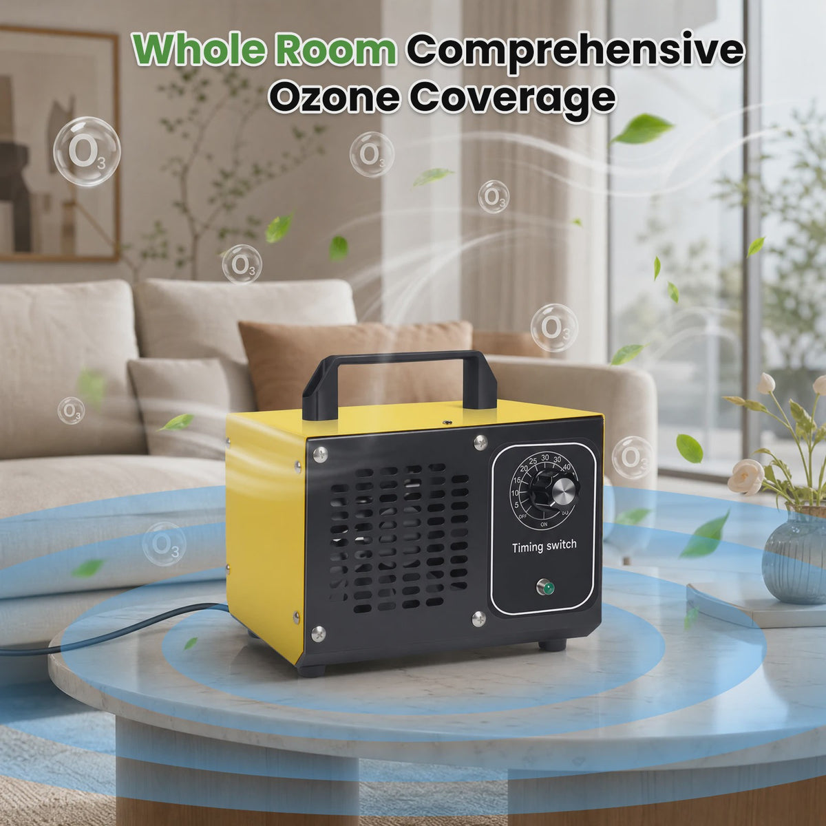Ozon Generator 60000mg/h - Luchtzuiveraar voor Huis, Auto & Kantoor