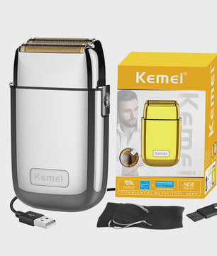 Kemei TX1 All-metal Elektrische Scheerapparaat - Draadloos, Oplaadbaar & Precisie Trimmer