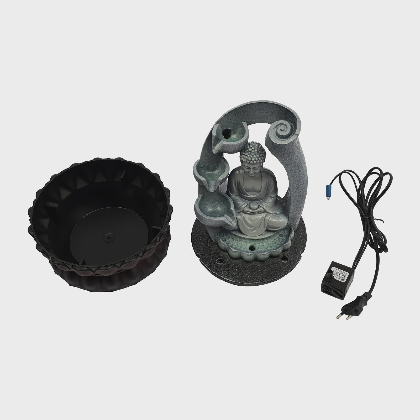Zen Boeddha Tafelwaterpartij met Fontein - Meditatieve Decoratie voor Huis & Kantoor