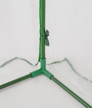 Kweekkas met Deur - 200x100x80cm - Staal & Plastic - Groen