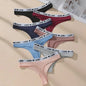7-Delige Dames Katoen Strings Set - Zwart, Gestreept & Zacht - Comfortabele Tanga Ondergoed