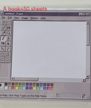 Vintage Paint Interface Sticky Notes - 50 Vel Vellen voor Kunstenaars & Kantoor