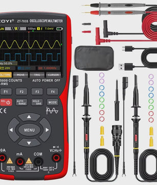 ZOYI ZT-703S: 3-in-1 Oscilloscope, Multimeter & Signaalgenerator (50MHz)