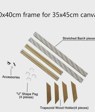 Moderne Houten Canvas Frame - 24 Maten voor Foto, Olieverf & Diamond Painting