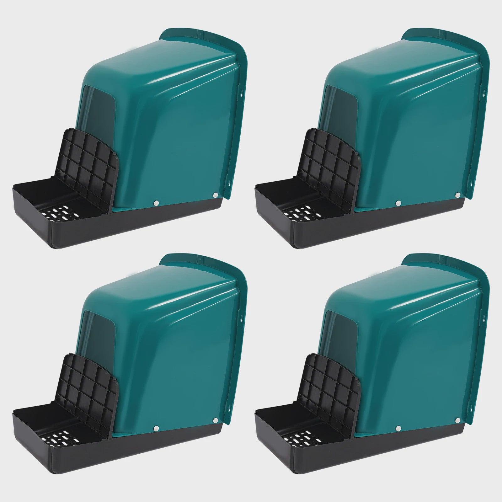 Set van 4 Kippennesten - Plastic Legnesten voor Kippen - 46.6x39x41.5cm