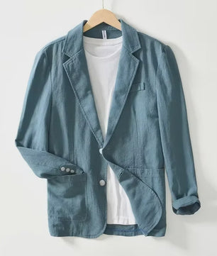 Lichte Katoenen Heren Blazer - Ademend Zomerjasje voor Business & Casual