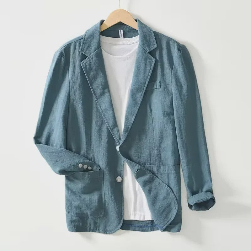 Lichte Katoenen Heren Blazer - Ademend Zomerjasje voor Business & Casual