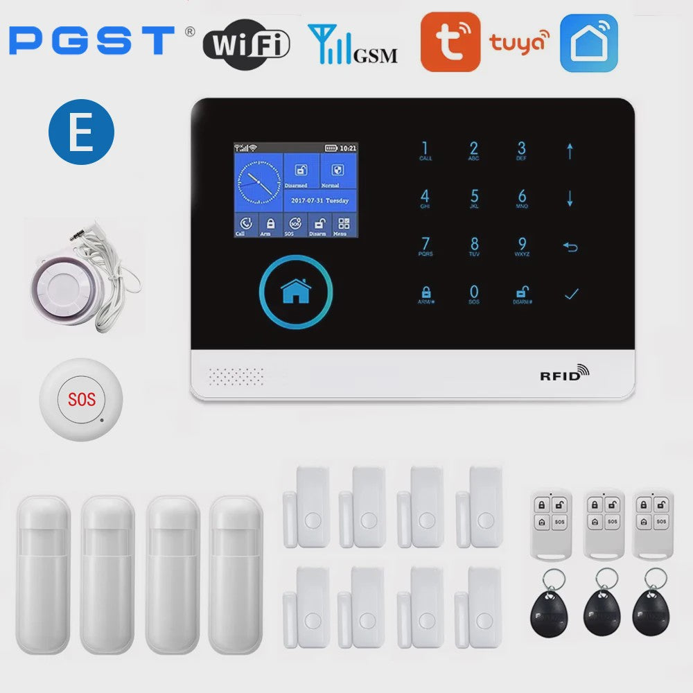 Slimme Draadloze Home Alarmset met WiFi & GSM - Tuya Smart Life App