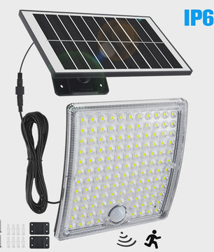 234 LED Solar Wandlamp met Bewegingssensor - Waterdicht IP65, Split Design voor Buiten en Garage