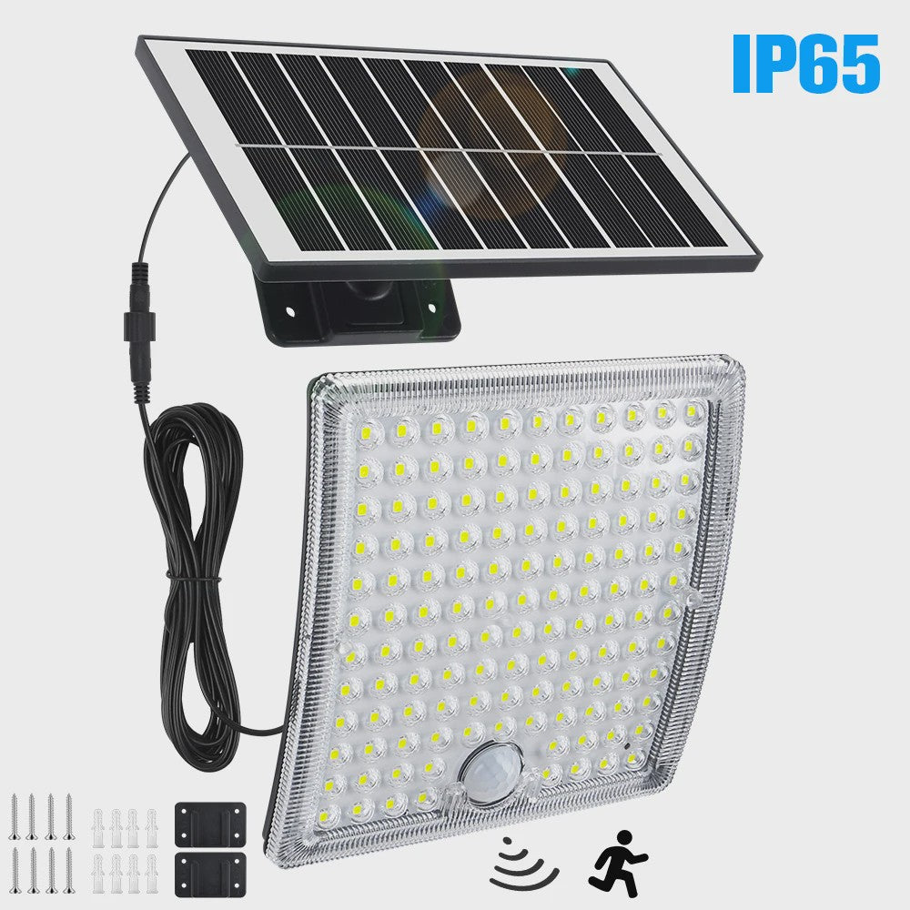 234 LED Solar Wandlamp met Bewegingssensor - Waterdicht IP65, Split Design voor Buiten en Garage