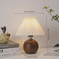 Nordic Plissé Tafellamp met USB & Sfeerverlichting - Sfeervol Decoratief Nachtlampje
