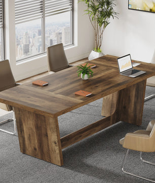 Tribesigns 180 cm Bureau - Ruim Industrieel Bureau voor Thuiswerkplek of Kantoor