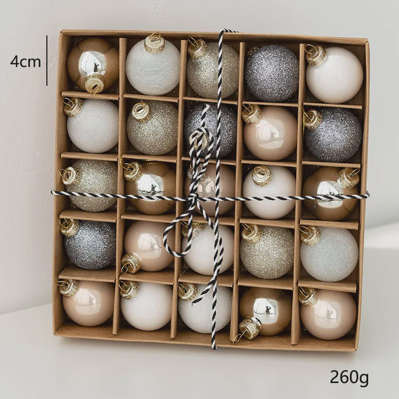 Kerstballen Set 4cm - Glanzend & Mat - Decoratie & Fotografie Props