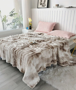 Luxe Imitatie Konijnenbont Plaid: Zacht, Dik & Warm voor Elk Seizoen