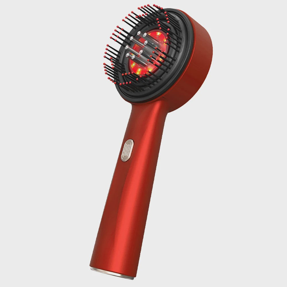 Elektrische Scalp Massage Kam met Vibratie & Lichttherapie voor Haargroei