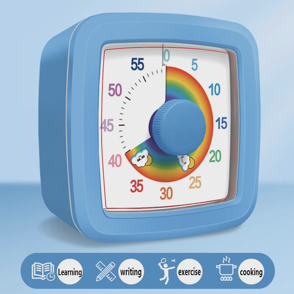 Visuele Timer 60 Minuten - Kinderen & Studenten - Zelfdiscipline & Tijdsmanagement