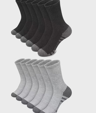 Heren Sportsokken 12 Paar - Comfortabel, Ademend & Grip voor Buiten & Voetbal