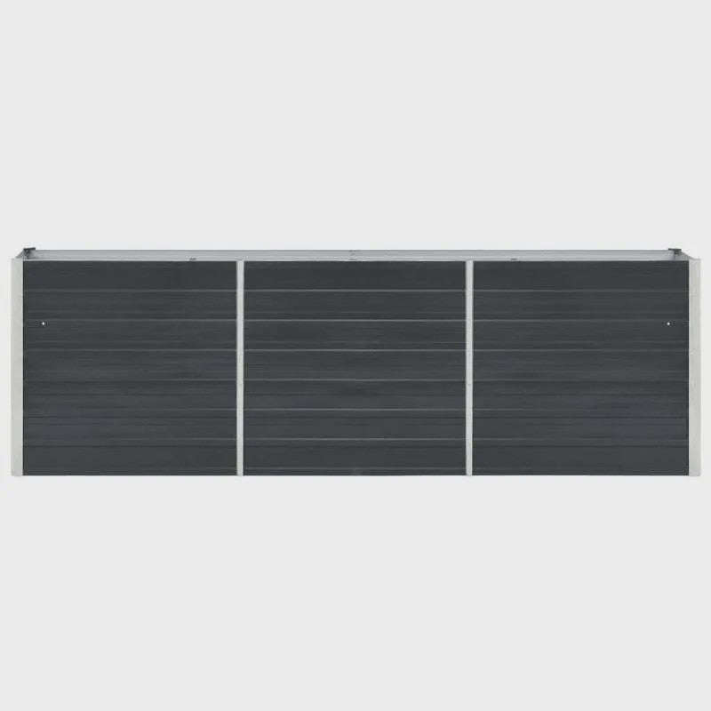 Verhoogd Plantenbed Staal Antraciet 240x40x77cm - Duurzaam & Stijlvol Tuinieren